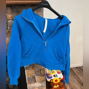 Lululemon Scuba Oversized 1/2 Zip Hoodie Poolside